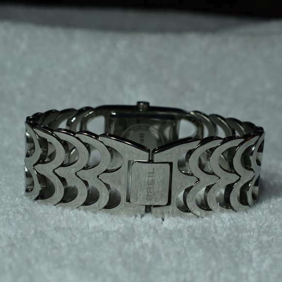 925 SS Breil Quartz Cuff Watch Swarovski Crystals - Picture 10 of 16